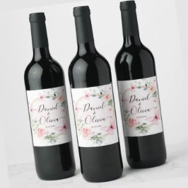 Rótulo do Vinho do Monograma da Borboleta Azul bon