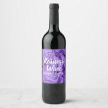 Rótulo do Vinho Marmoreado Roxo