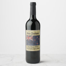 Rótulo do Vinho Nova Zelândia