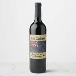 Rótulo do Vinho Nova Zelândia