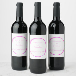 RÓTULO DO VINHO PERSONALIZÁVEL BRANCO DO ANEL DE D