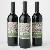 RÓTULO DO VINHO : WILLIAM MORRIS : POMEGRANATOS