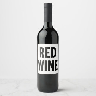 Rótulo Genérico de Vinho Vermelho