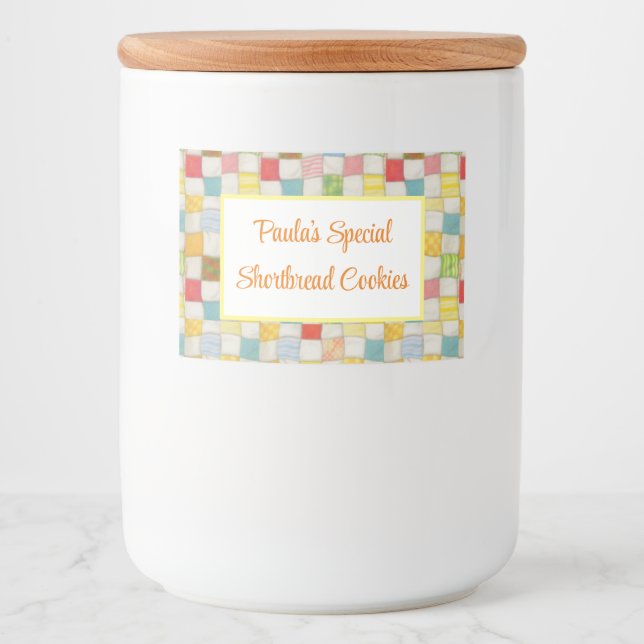 Rótulo horizontal do contêiner de Comida CRAZY QUI (Frente)