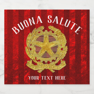 Rótulo italiano da cerveja