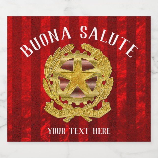 Rótulo italiano da cerveja (Rótulo Único)