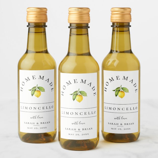Rótulo Mini Bebida Branca Moderno Limoncello (Garrafas)