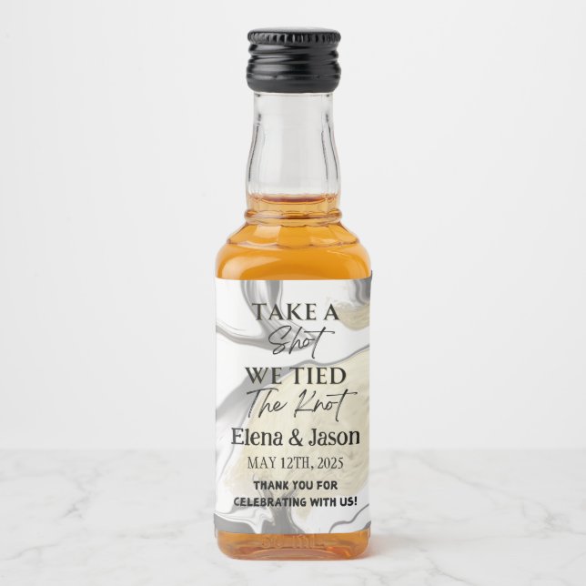 Rótulo Mini Whiskey - Rótulo do Líquido - Casament (Frente)