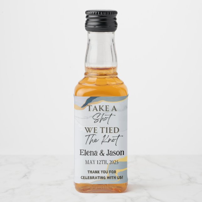 Rótulo Mini Whiskey - Rótulo do Líquido - Casament (Frente)