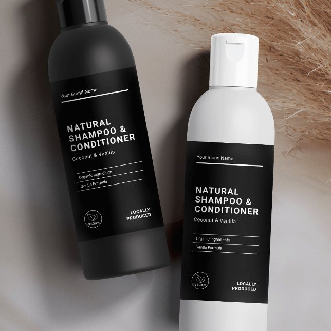 Rótulo Mínimo de Produto Impermeável para Banho e  (Criador carregado)