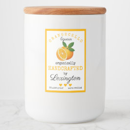 Rótulo Orangecello Para Frascos Pequenos |