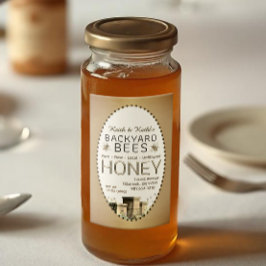 Rótulo Para Comida 2x3 Abelhas de jardim de mel Colmeias Pequenas Abe