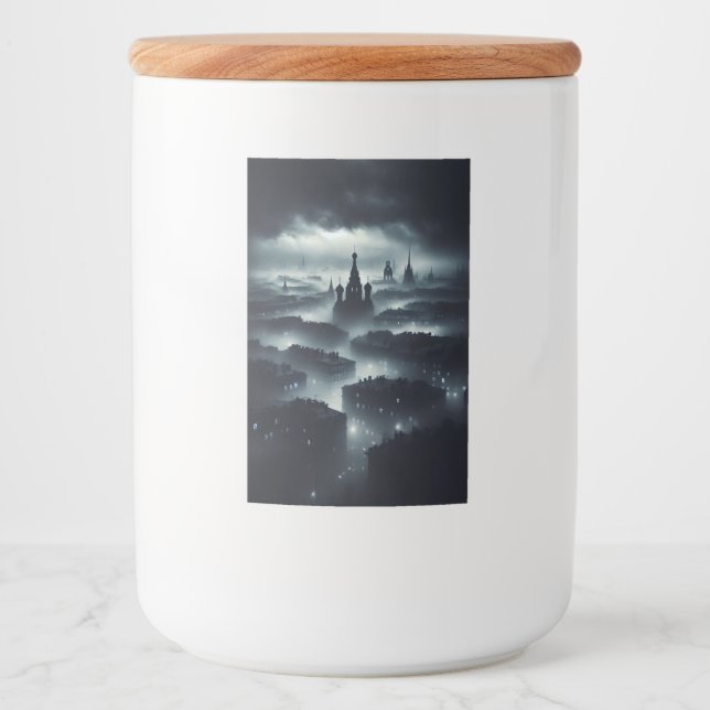 Rótulo Para Comida A cidade da noite das trevas (Frente)