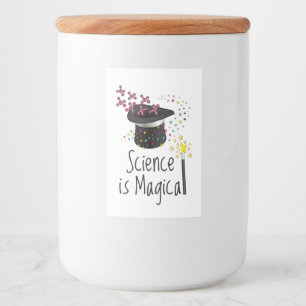 Rótulo Para Comida A ciência é mágica