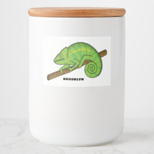 Rótulo Para Comida A ilustração do camaleão de Parson