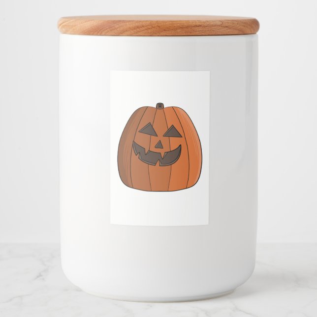 Rótulo Para Comida Abóbora legal (Frente)