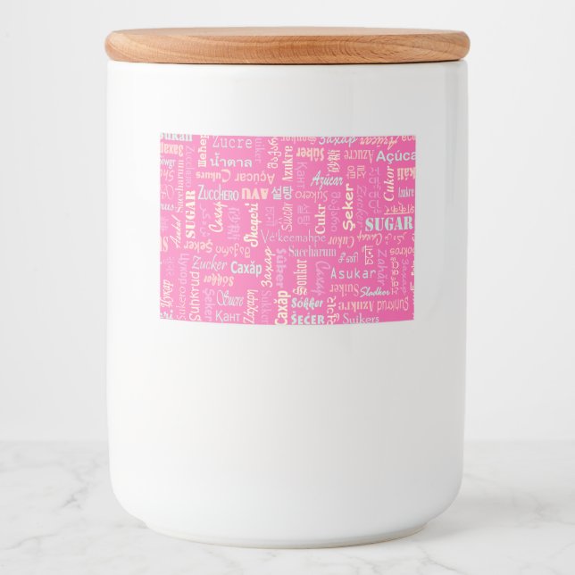 Rótulo Para Comida Açúcar (Frente)