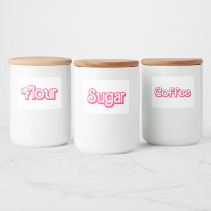 Rótulo Para Comida Açúcar Retro Feminino