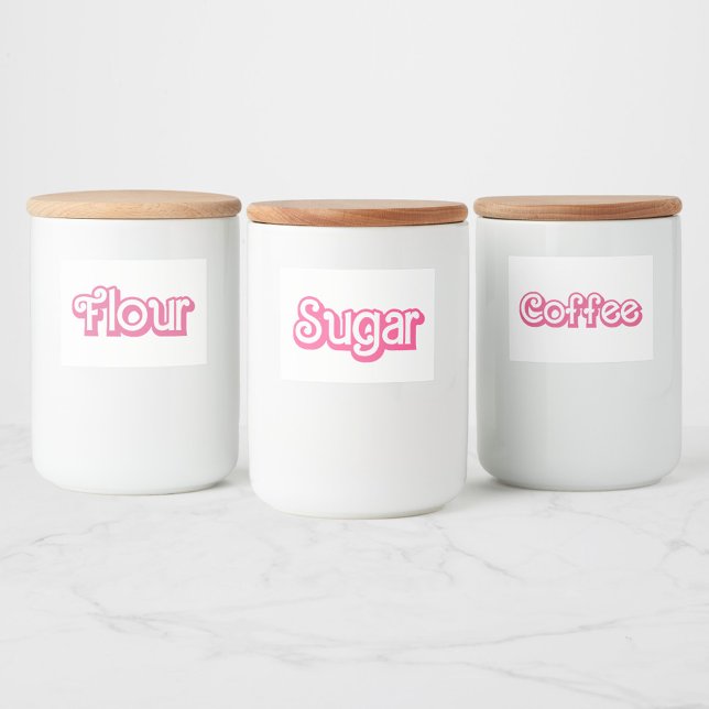 Rótulo Para Comida Açúcar Retro Feminino (Criador carregado)