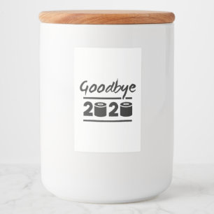 Rótulo Para Comida Adeus papel higiênico 2020 - acabou finalmente