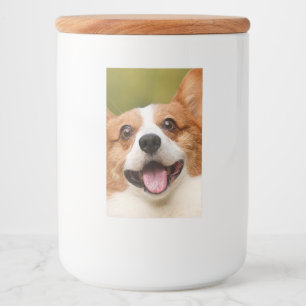 Rótulo Para Comida Adicionar Foto de Cão Personalizada Personalizada