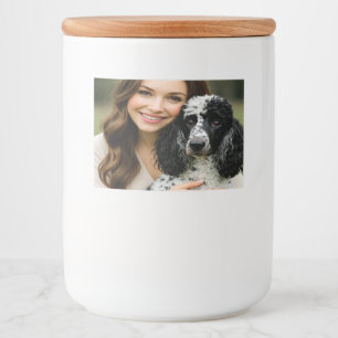 Rótulo Para Comida Adicionar Foto de Poddle Personalizar Customizar