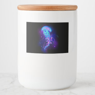 Rótulo Para Comida Água-viva brilhante a cores