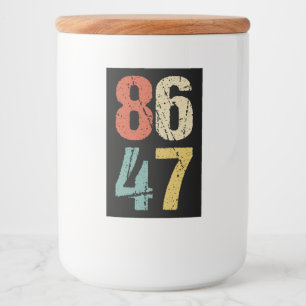 Rótulo Para Comida Anti-Trump - 86 47 I