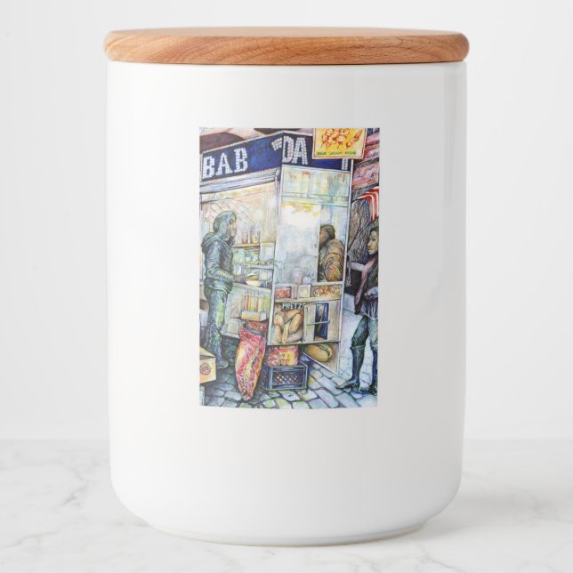 Rótulo Para Comida Apaixonado por Problemas, E Em Problemas Com O Amo (Frente)