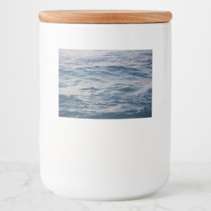 Rótulo Para Comida Aproximação de água do mar