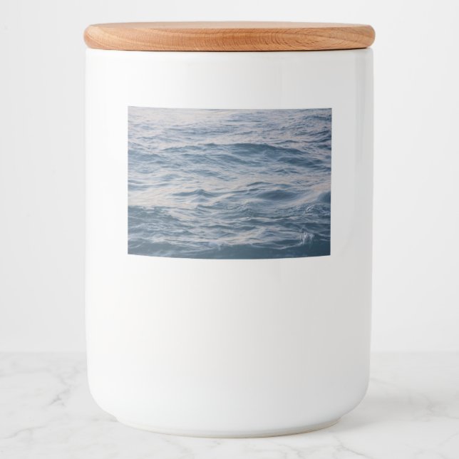 Rótulo Para Comida Aproximação de água do mar (Frente)