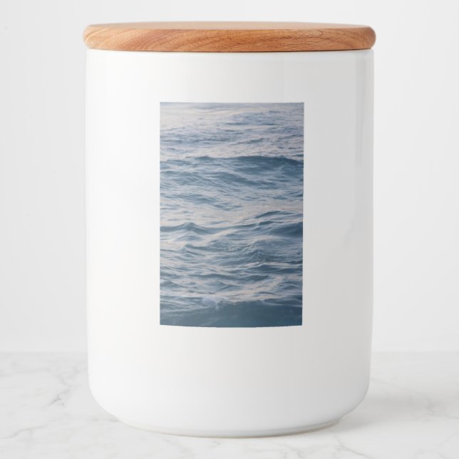 Rótulo Para Comida Aproximação de água do mar (Frente)