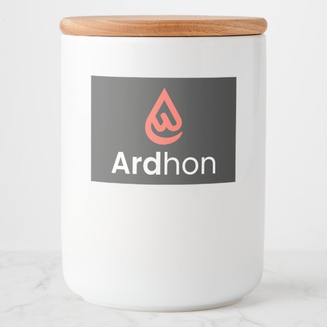 Rótulo Para Comida Ardhon - use seu estilo, do seu jeito (Frente)