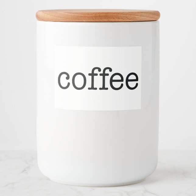 Rótulo Para Comida Armazenamento de Comidas Domésticos de Cozinha Cer (Frente)