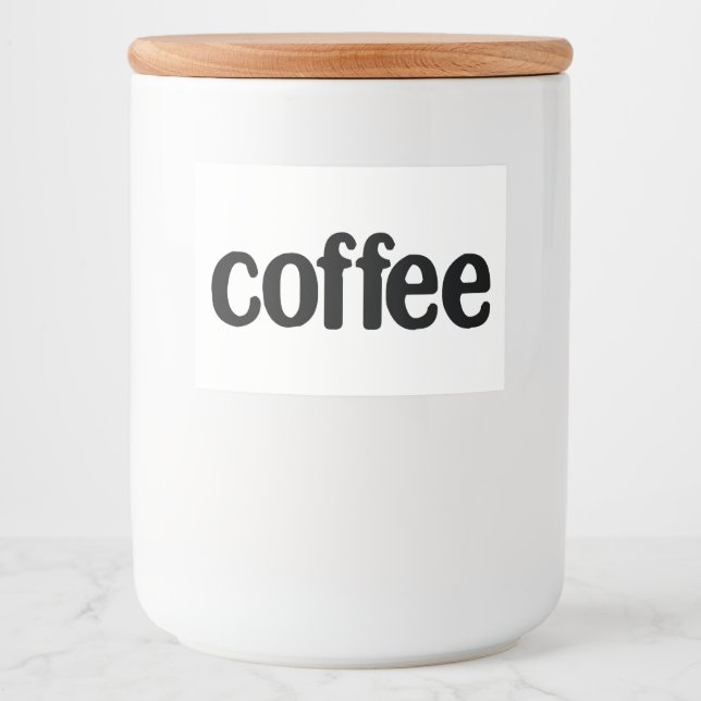 Rótulo Para Comida Armazenamento de Comidas Domésticos de Cozinha Cer (Frente)