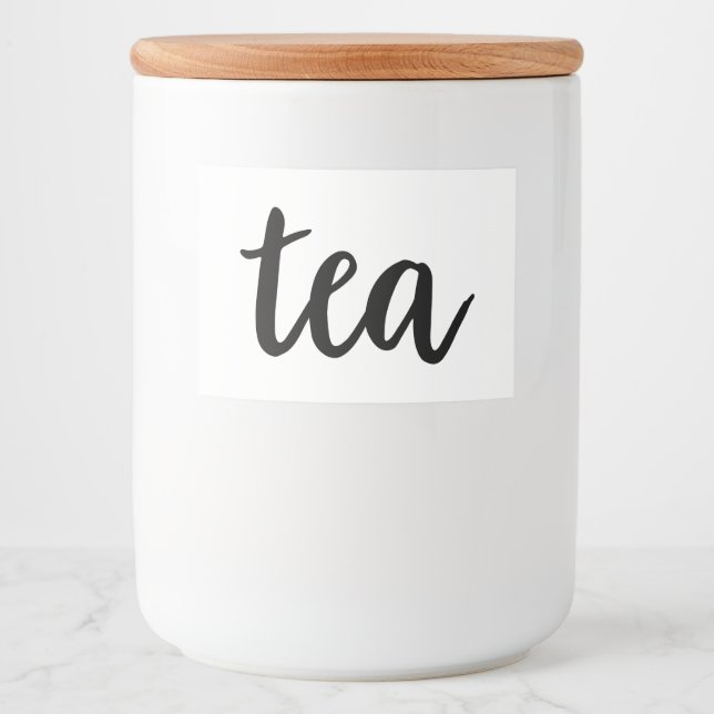 Rótulo Para Comida Armazenamento de Comidas Domésticos de Cozinha Cer (Frente)