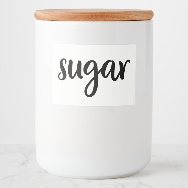 Rótulo Para Comida Armazenamento de Comidas Domésticos de Cozinha Cer (Frente)