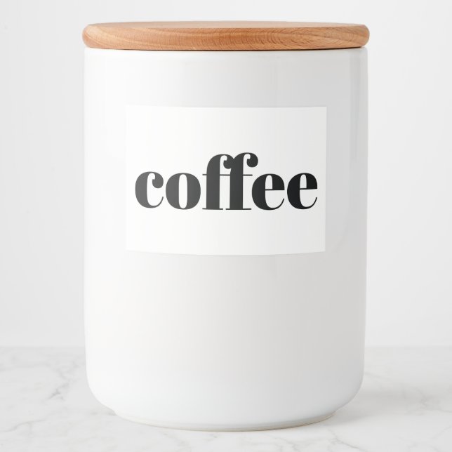 Rótulo Para Comida Armazenamento de Comidas Domésticos de Cozinha Cer (Frente)