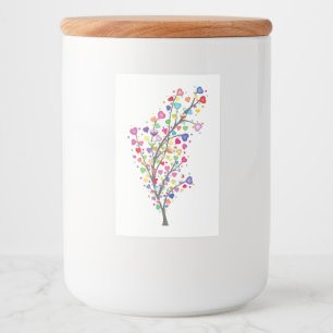 Rótulo Para Comida Árvore de Amor e Harmonia