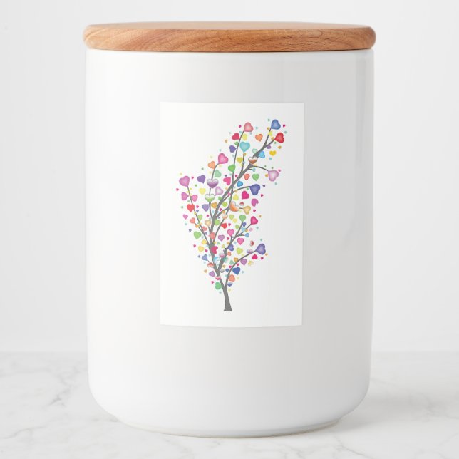 Rótulo Para Comida Árvore de Amor e Harmonia (Frente)