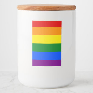 Rótulo Para Comida As cores do arco-íris