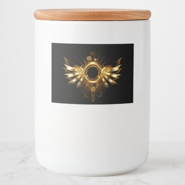 Rótulo Para Comida Asas de vapor (Frente)