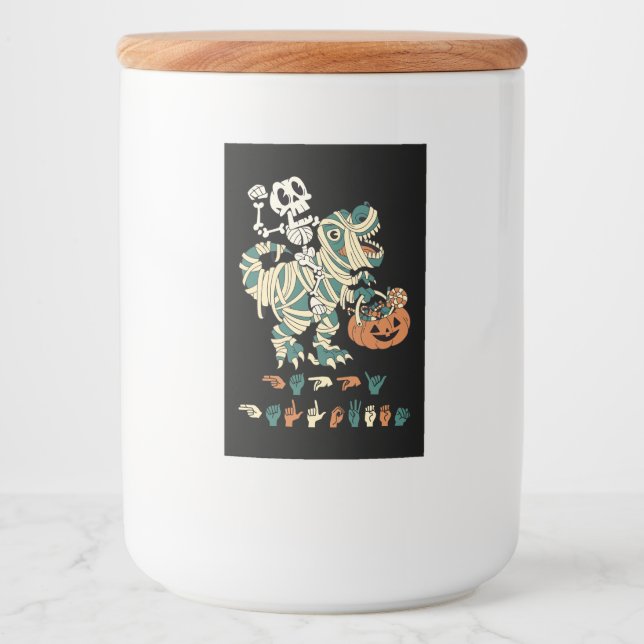 Rótulo Para Comida ASL Happy Halloween II - Festa de Spooky (Frente)