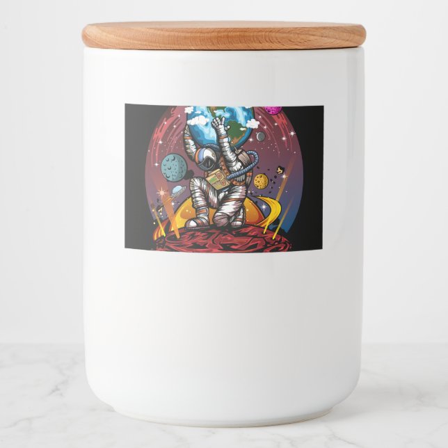 Rótulo Para Comida Atlas Space Man (Frente)