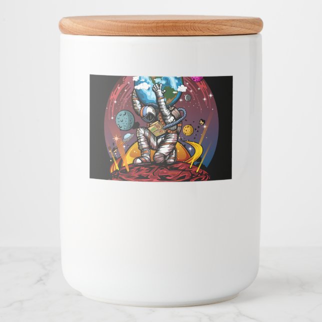 Rótulo Para Comida Atlas Space Man (Frente)