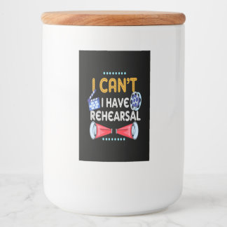 Rótulo Para Comida Ator Não Posso Ter Um Ensaio