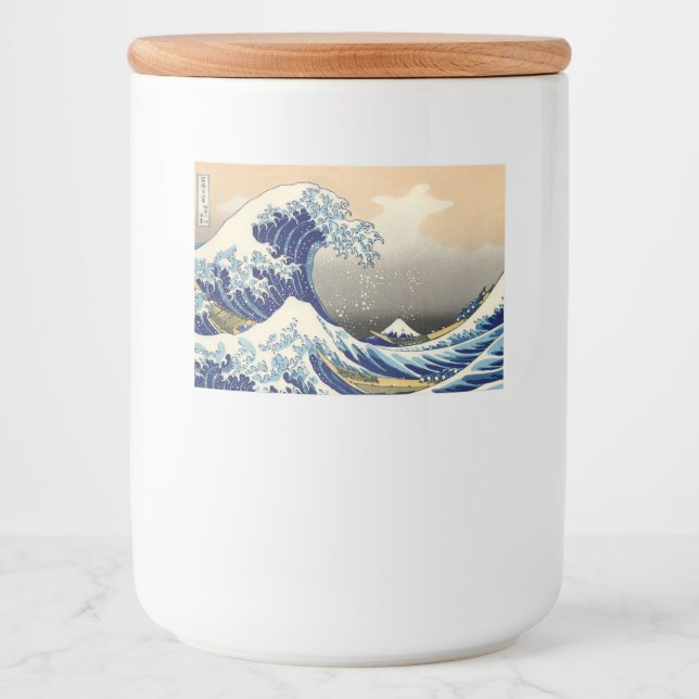 Rótulo Para Comida Aumente A Onda De Excelente De Kanagawa (Frente)