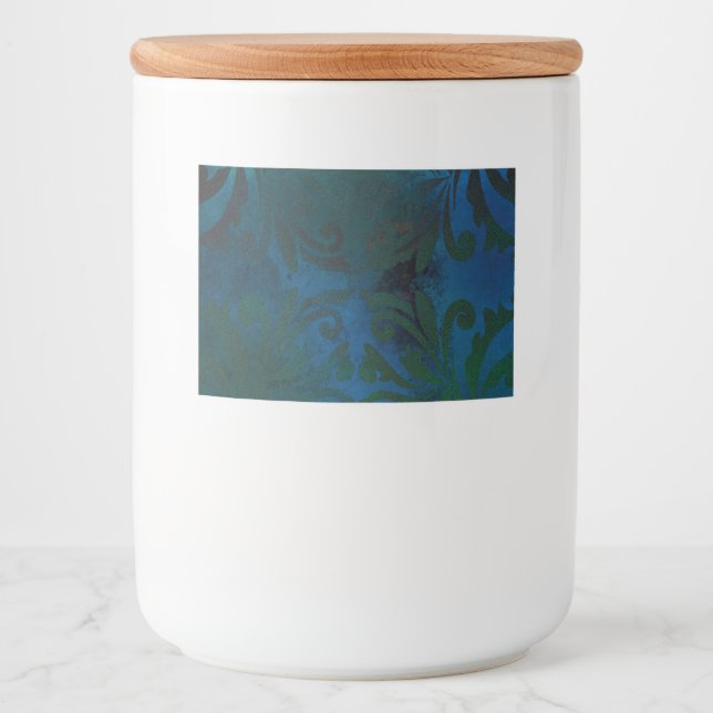 Rótulo Para Comida azul (Frente)