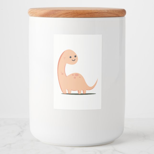 Rótulo Para Comida Baby Dino (Frente)