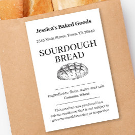Rótulo Para Comida Baked Good Cottage Bakery Product Label SD01_01tr